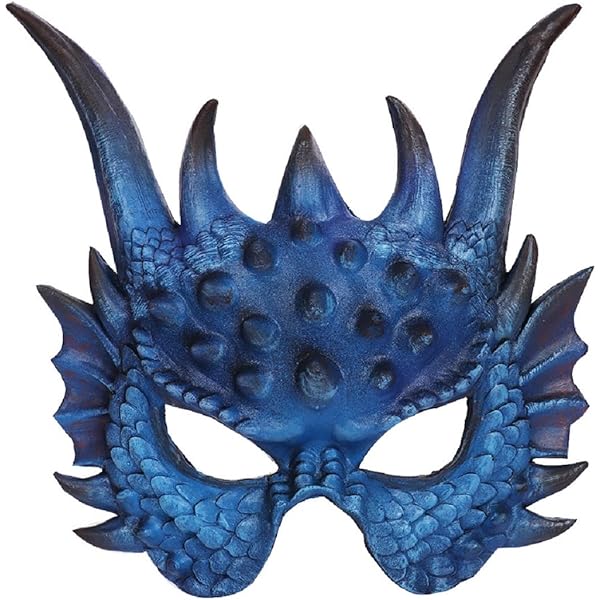 邦楽 MASCHERA - DRAGONHEADS DRAGONTAILS Adult Unisex 3-D Dragon Mask Foam Rubber Cosplay Costume Accessory